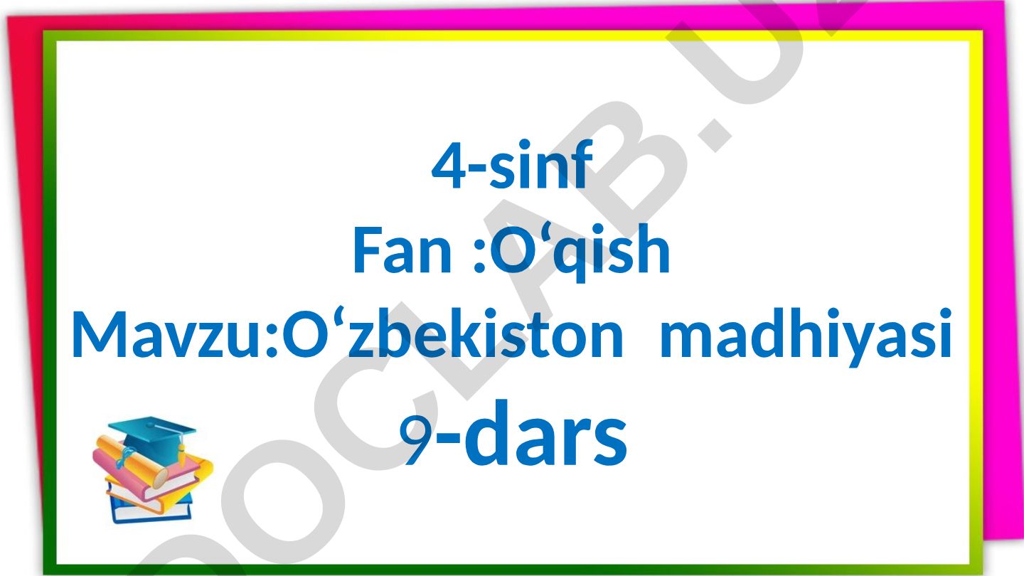 O‘zbekiston madhiyasi