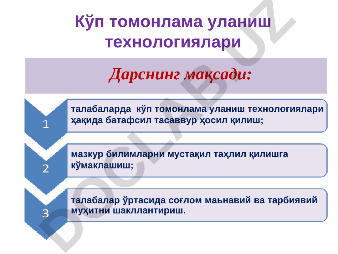 Кўп томонлама уланиш технологиялари