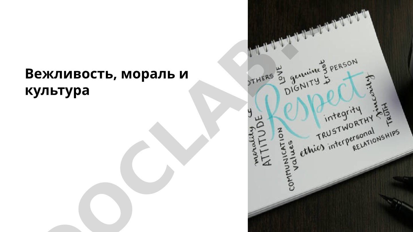 Вежливость, мораль и культура