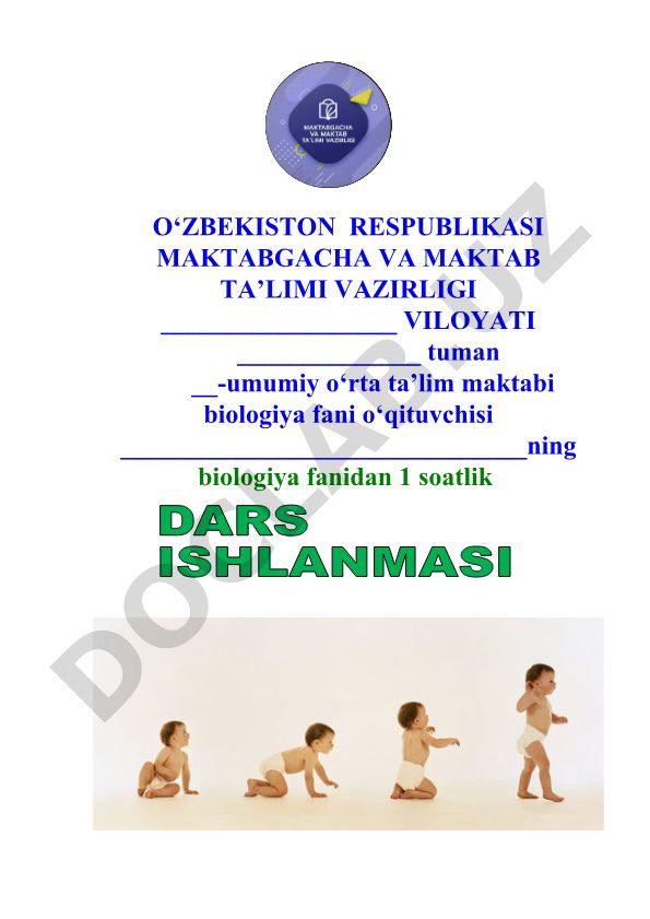 Bolaning o‘sishi va rivojlanishi