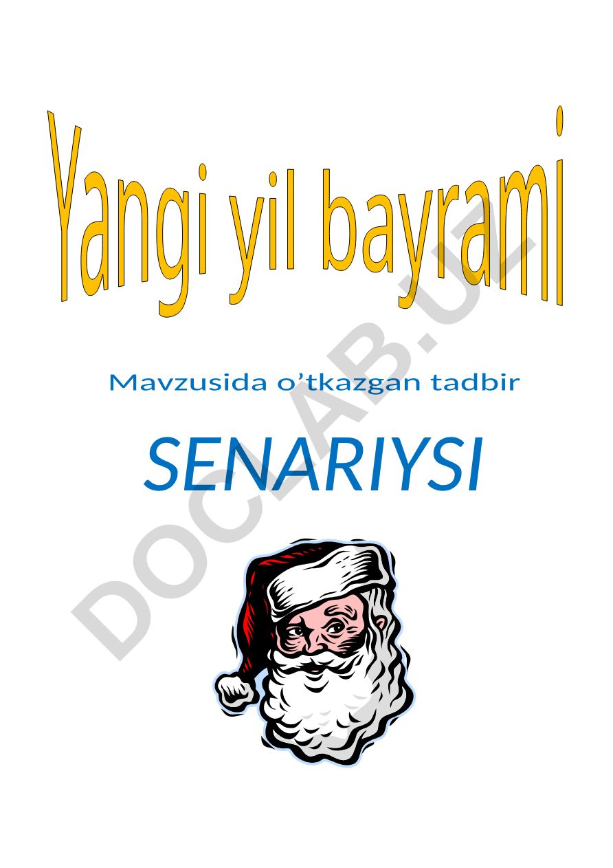 Yangi yil bayrami senariysi