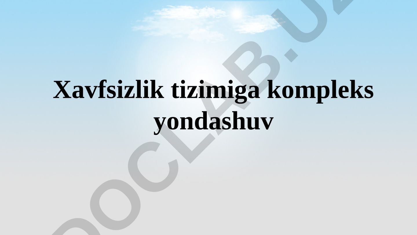 Turizm xavfsizligi va turistlarni himoya qilishning zamonaviy yondashuvlari