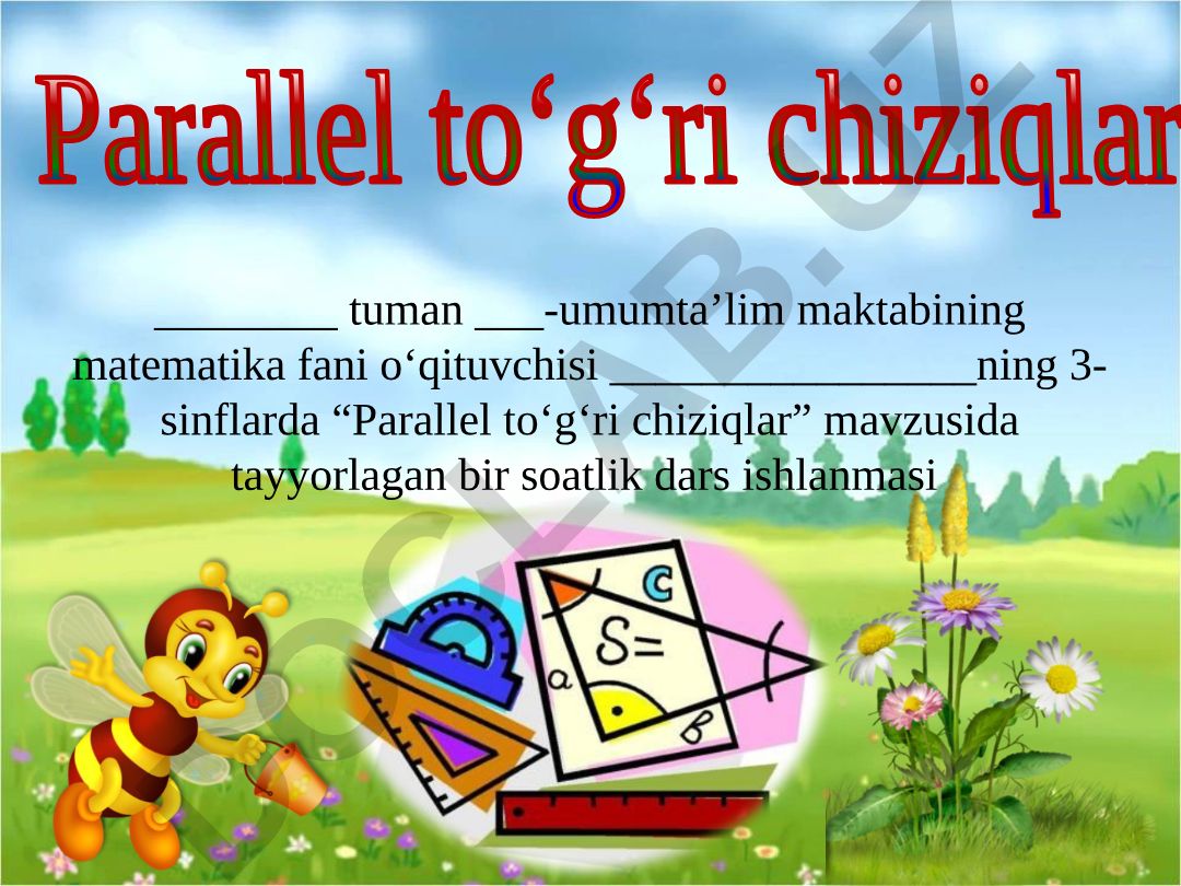 Parallel to‘g‘ri chiziqlar