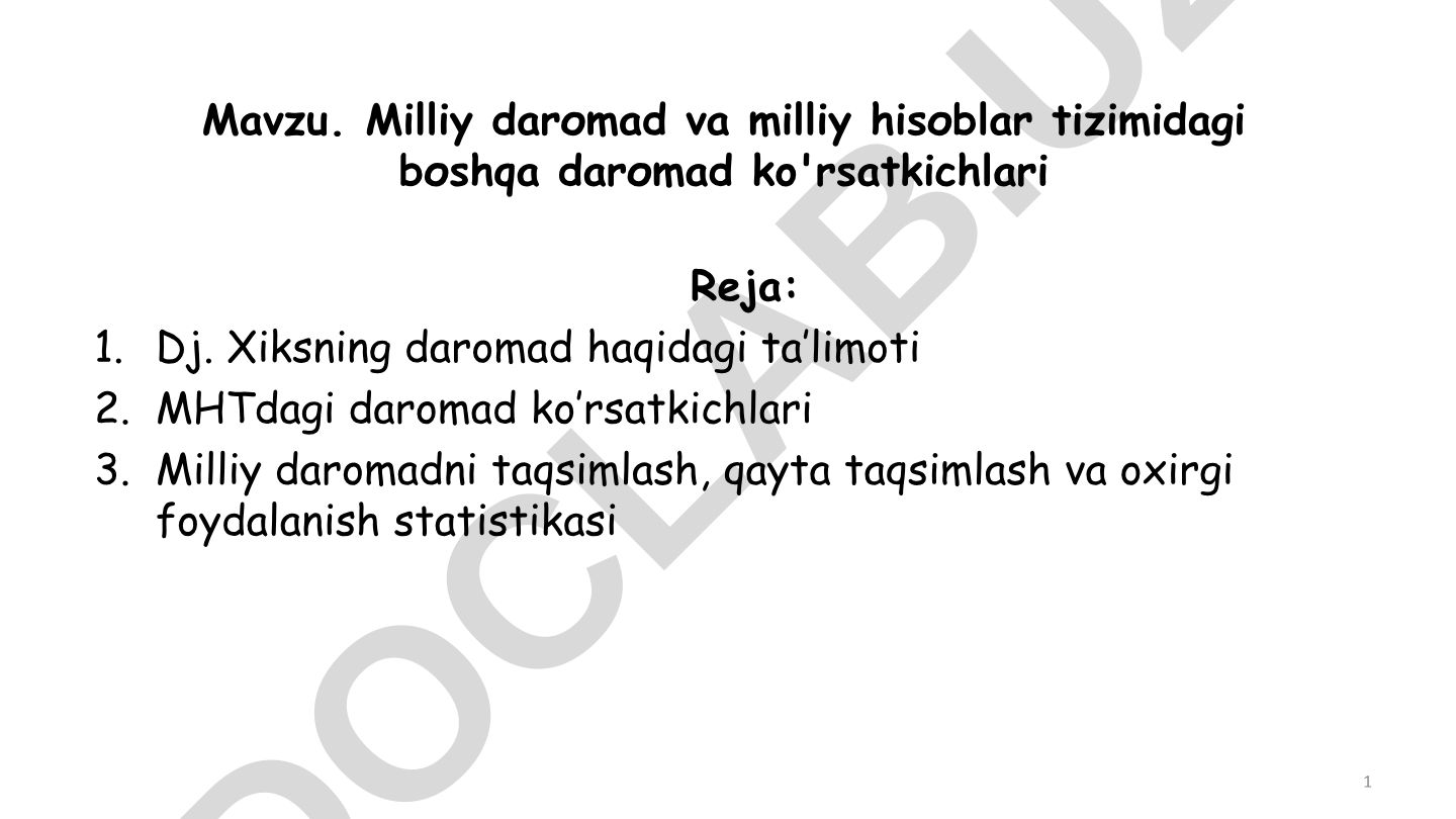 Milliy daromad va milliy hisoblar tizimidagi boshqa daromad ko'rsatkichlari