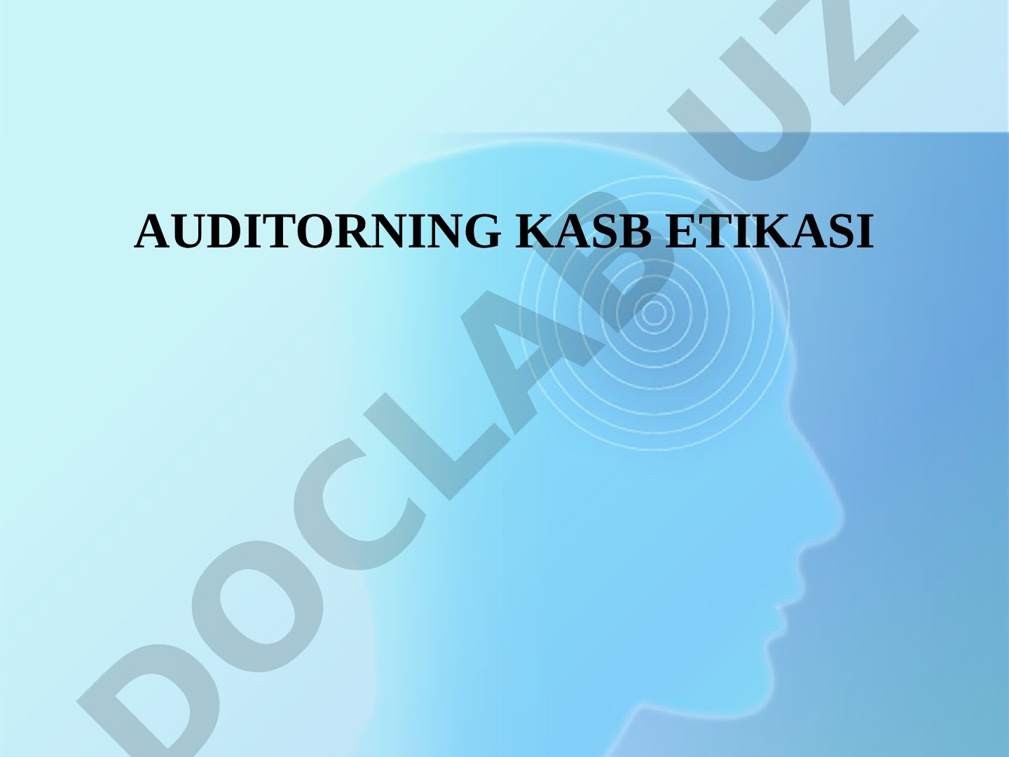 Auditorning kasb etikasi