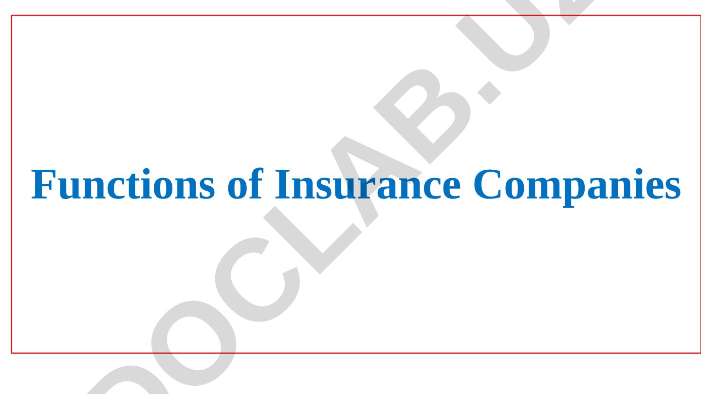 Insurance Companies Operations and Functions