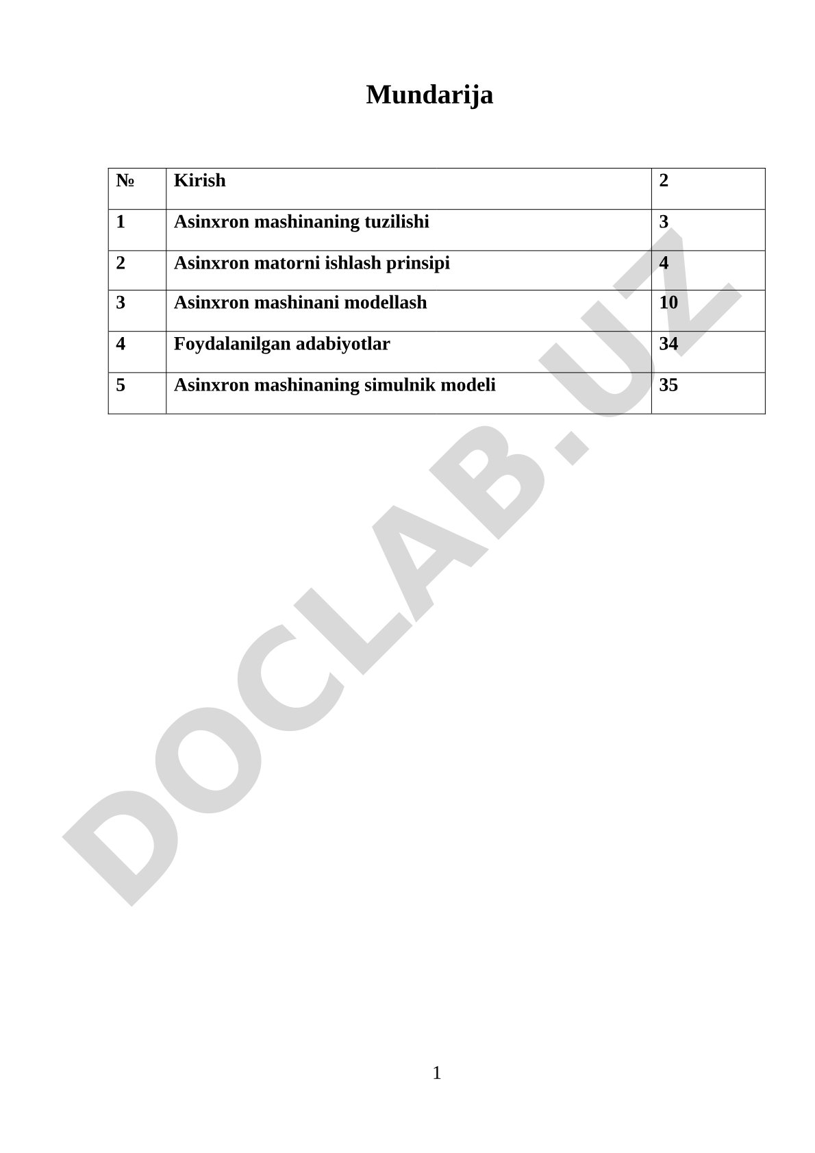 Asinxron mashinaning tuzilishi va ishlash prinsipi