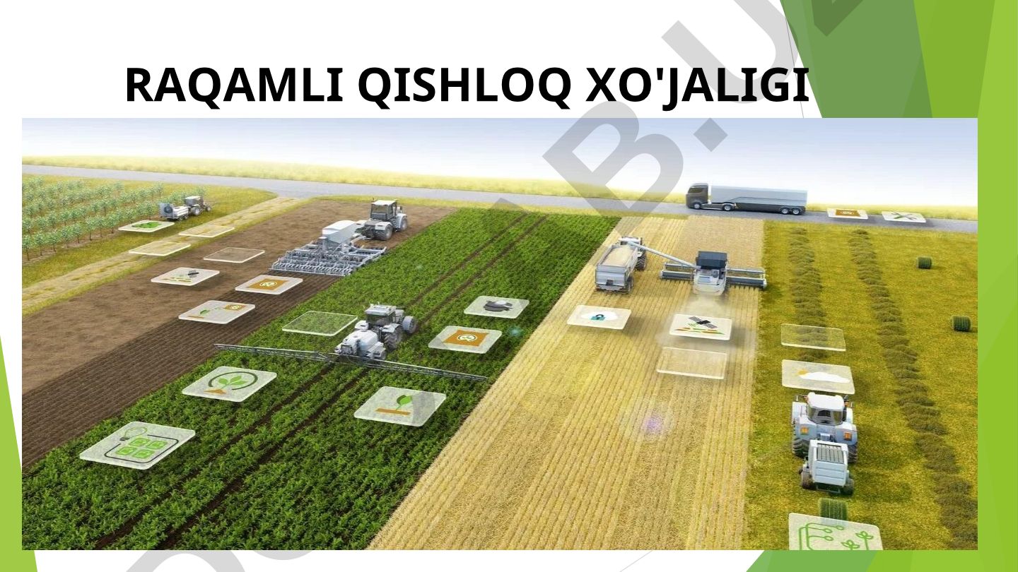 Raqamli qishloq xo'jaligi displeylari va qabul qiluvchilar