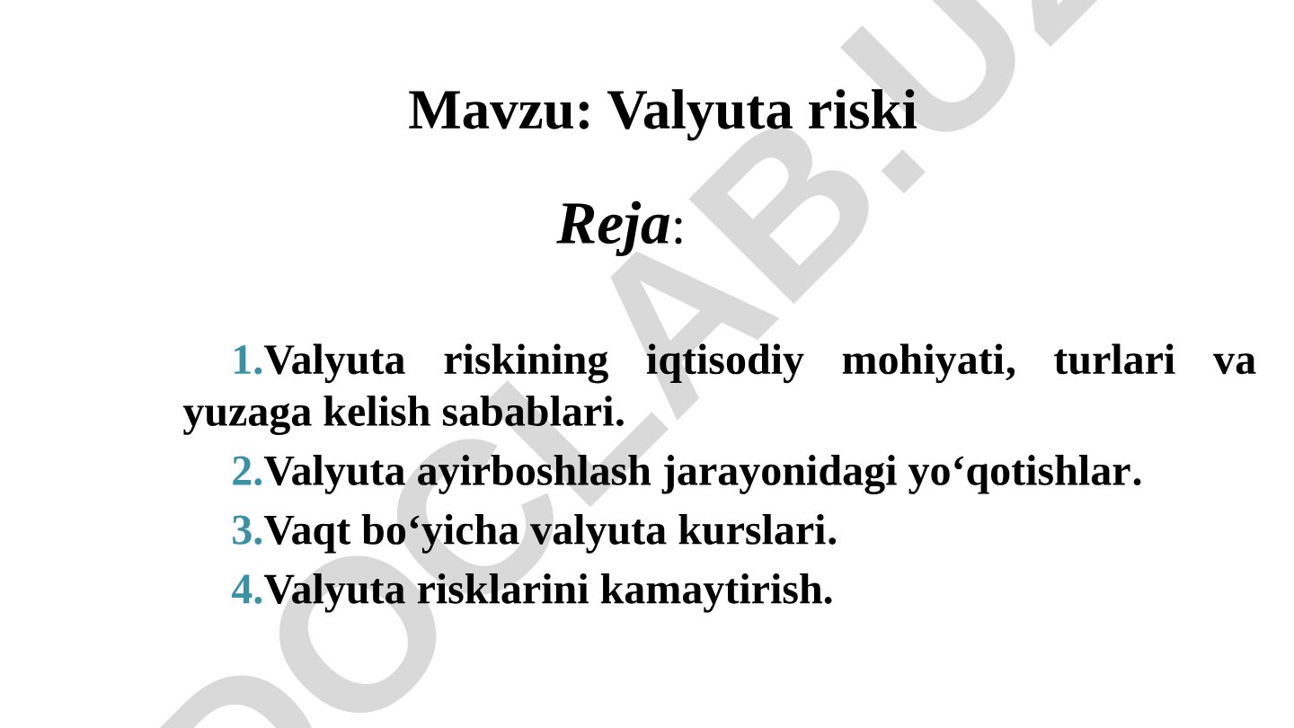 Valyuta riski