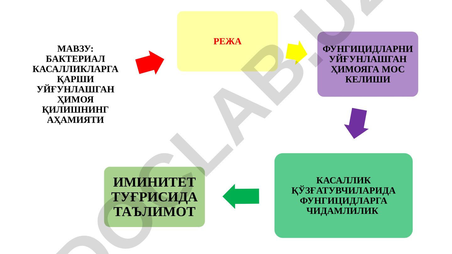 Бактериал касалликларга қарши уйғунлашган ҳимоя қилишнинг аҳамияти