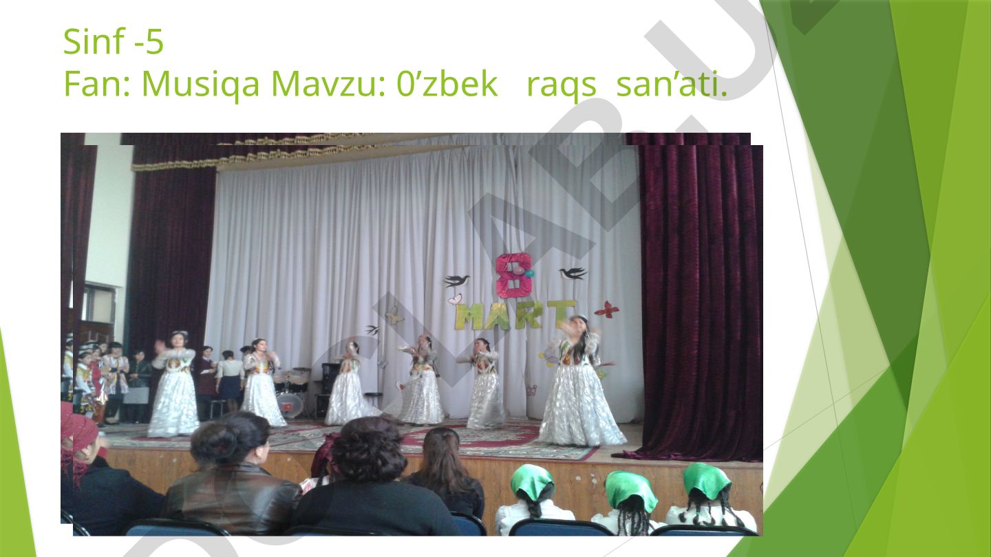 O'zbek raqs san'ati