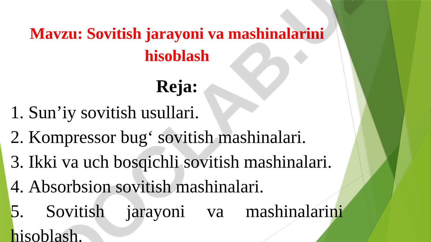 Sovitish jarayoni va mashinalarini hisoblash