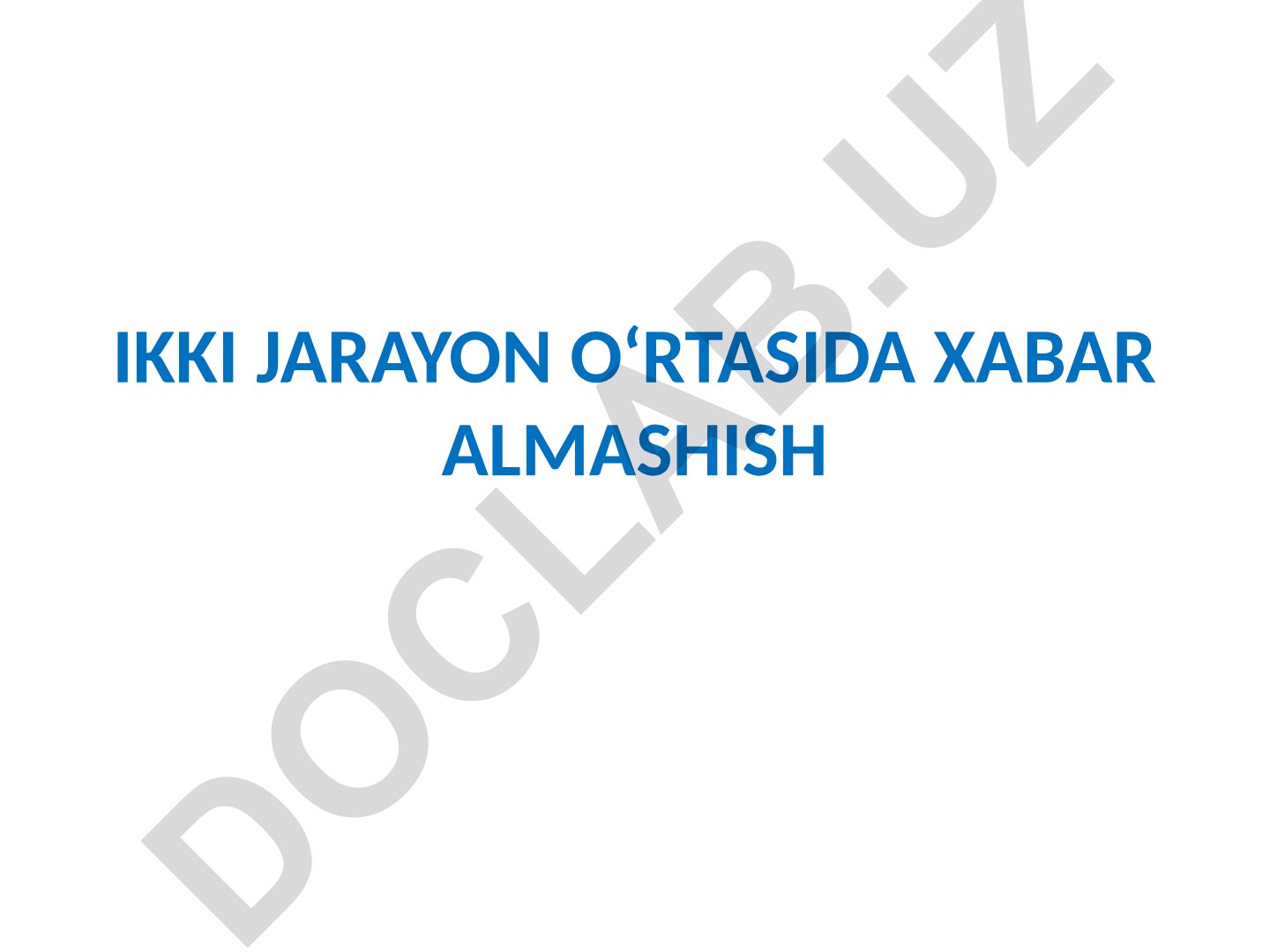 MPI jarayonlari o'rtasida xabar almashish va masofaviy xotiraga kirish