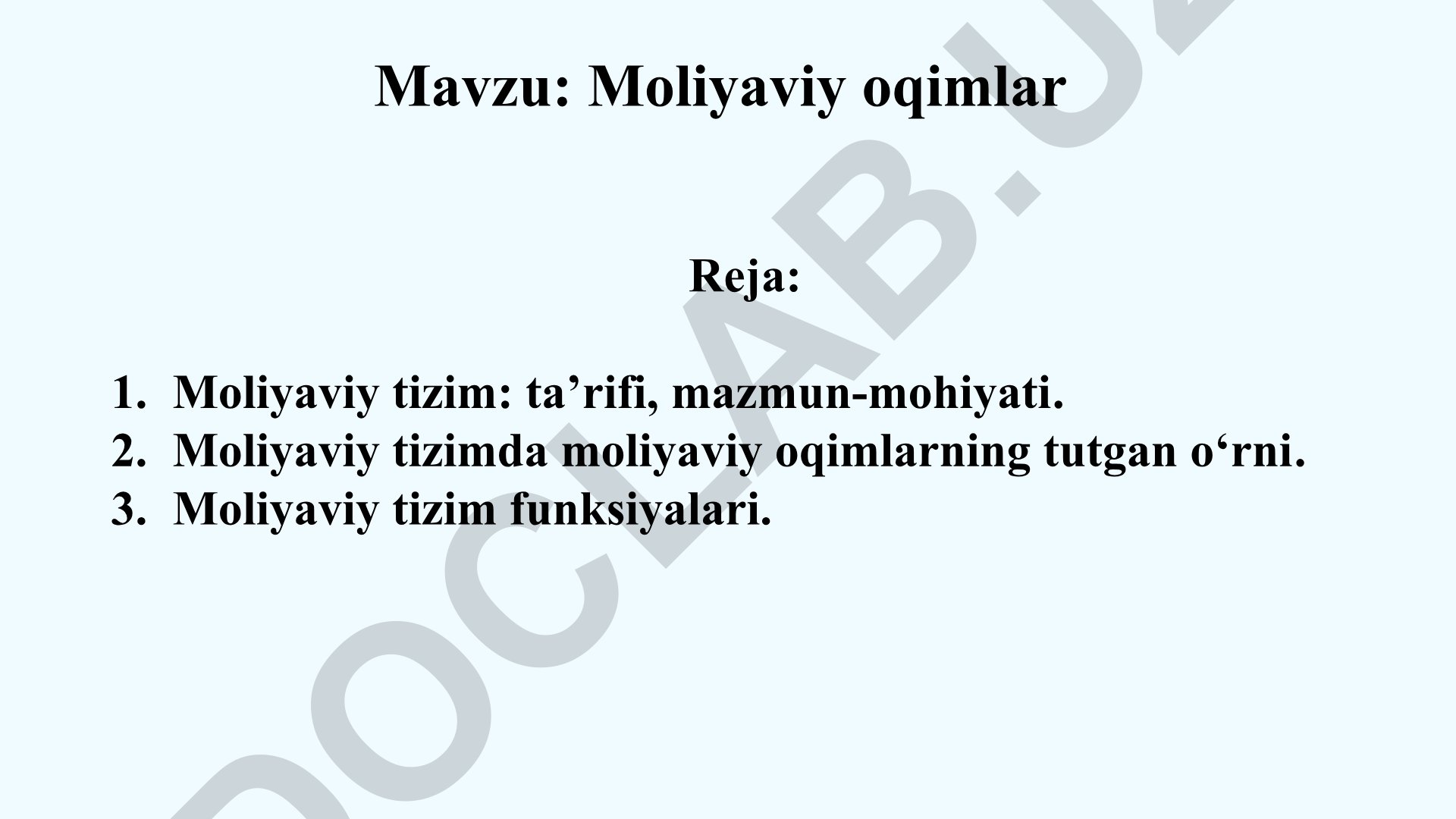 Moliyaviy oqimlar