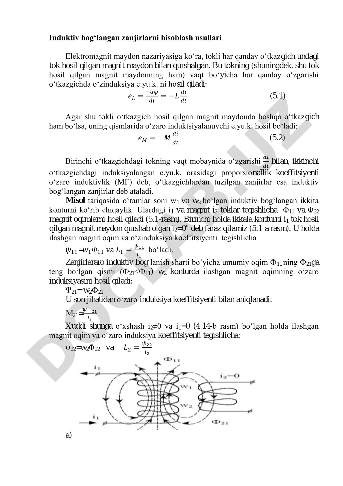 Induktiv bog'langan zanjirlar hisoblash usuli