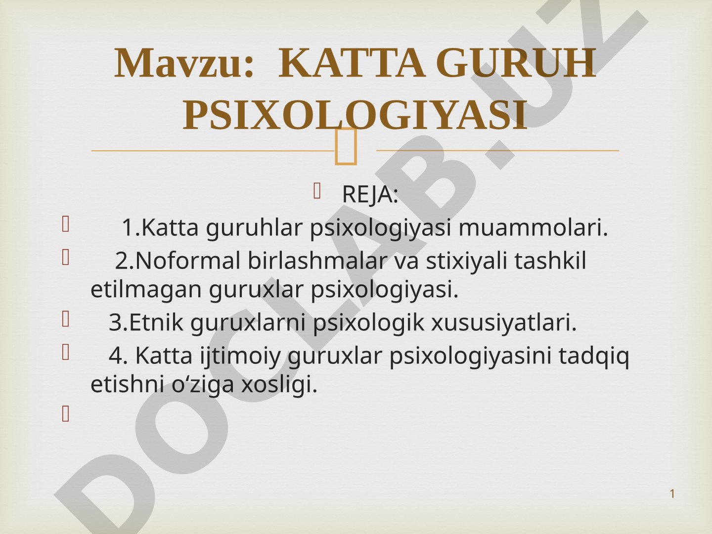 Katta guruh psixologiyasi