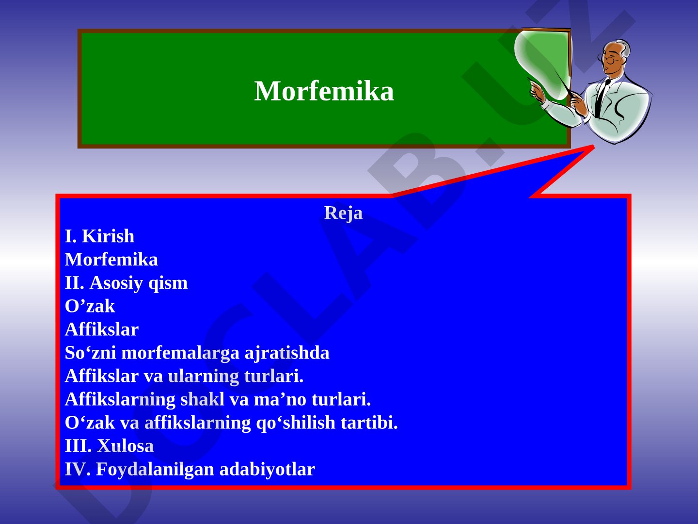 Morfemika taqdimoti