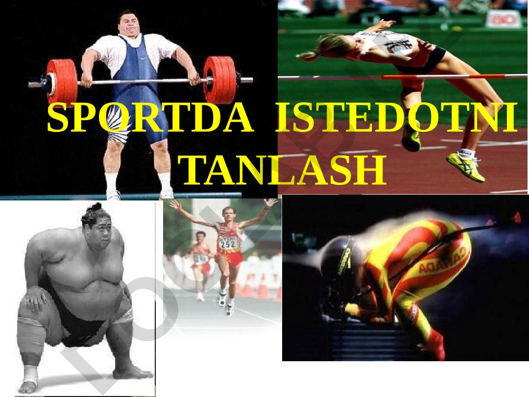 Sportda iste'dodni tanlash va qobiliyat tushunchalari