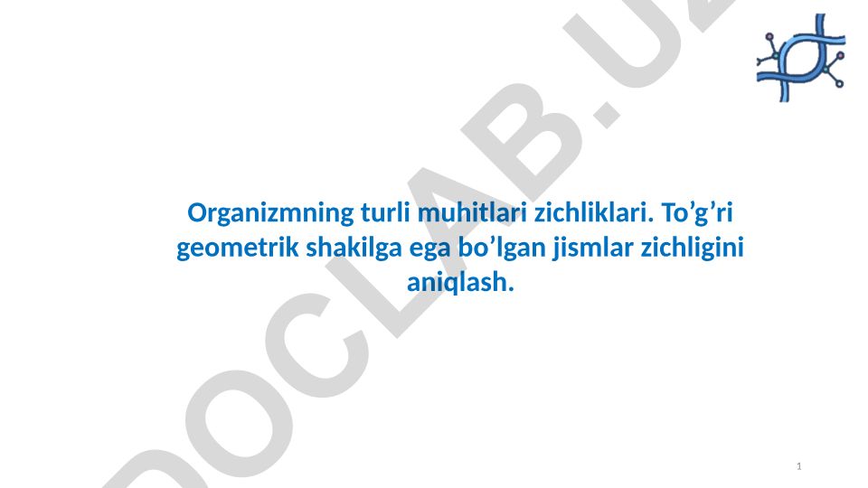 Qattiq jismlarning zichligini aniqlash