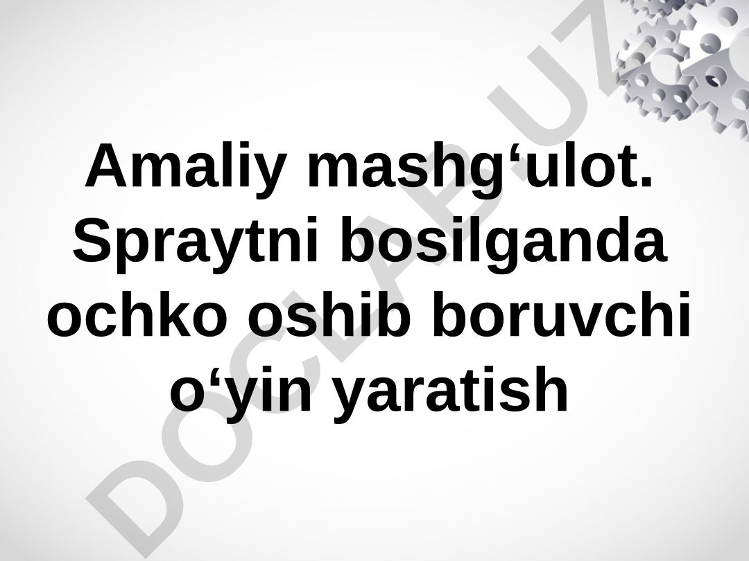 Scratch dasturida shartli operatorlar va o'yin yaratish