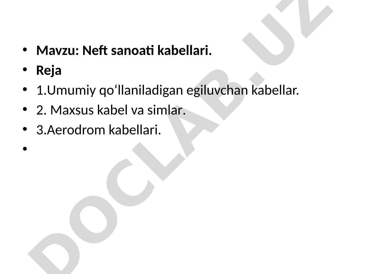 Neft sanoati kabellari