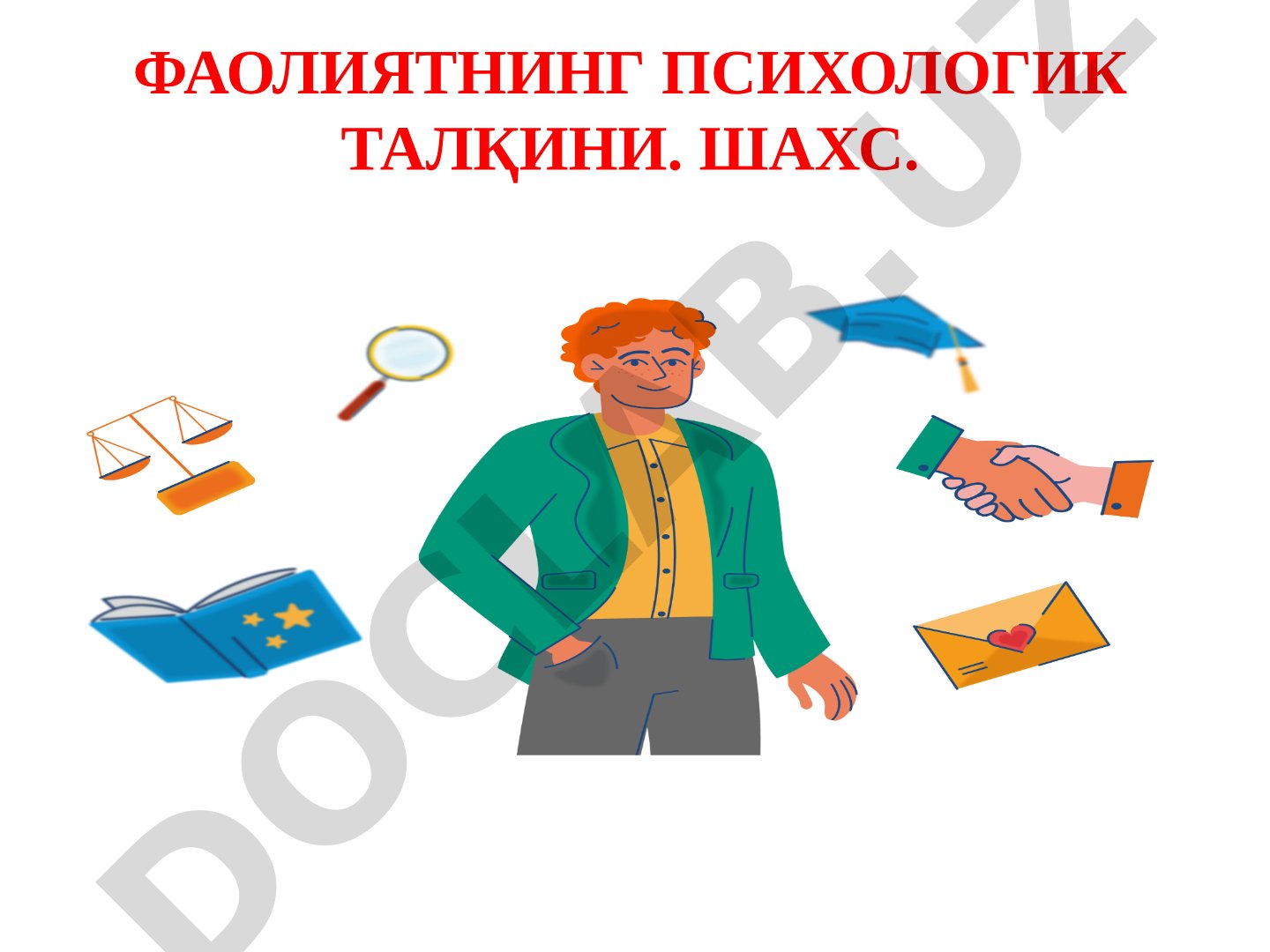 Фаолиятнинг психологик талқини. Шахс