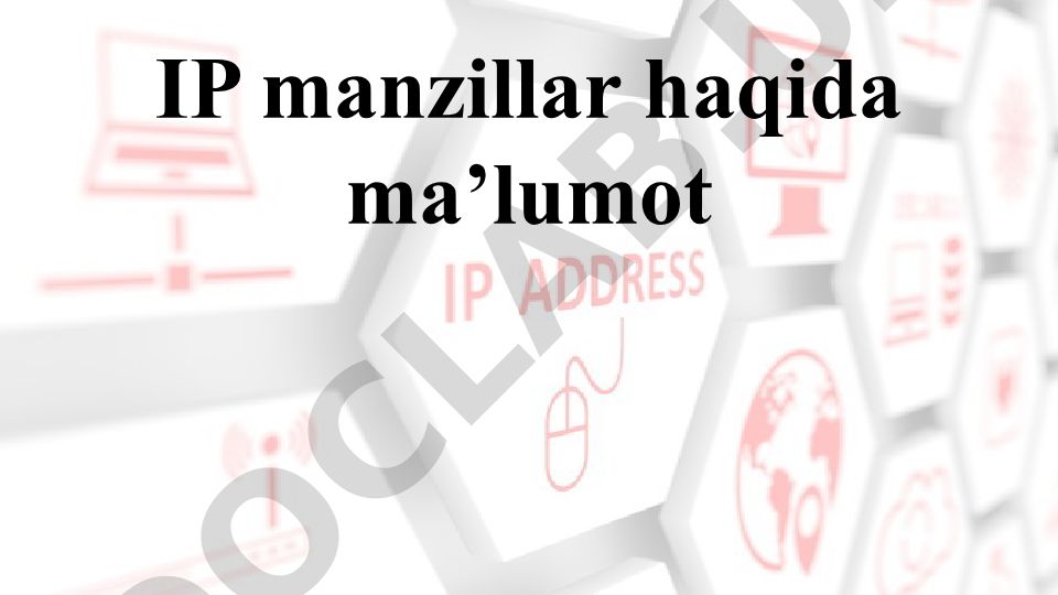 IP manzillar va IPv4 protokoli