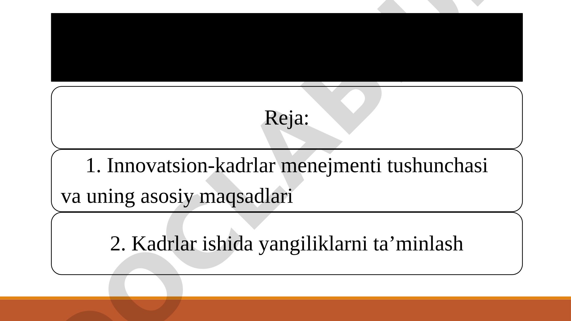 Kadrlar bilan ishlash tizimi taqdimoti