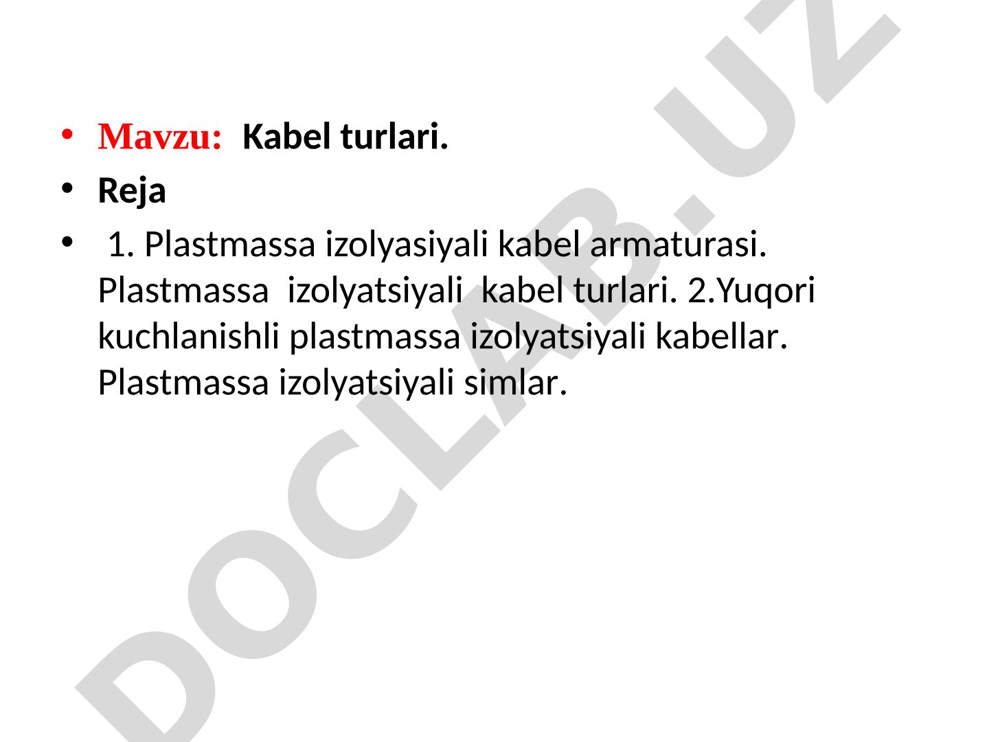 Kabel turlari