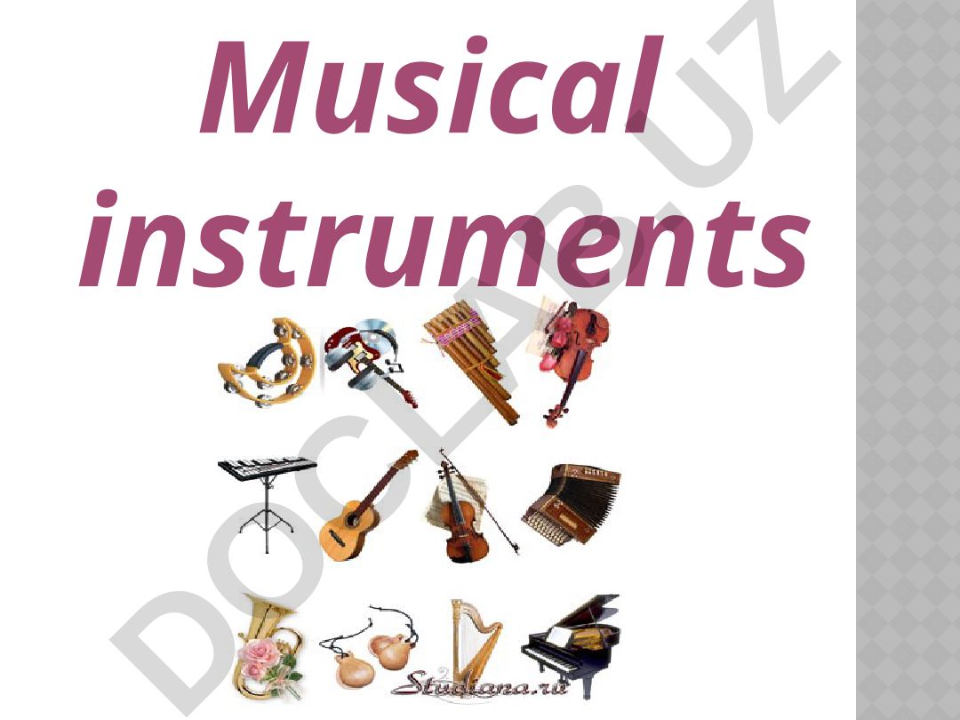 Musical instruments