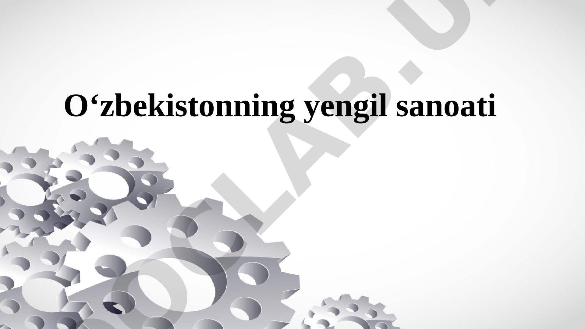 Yengil sanoat taqdimoti