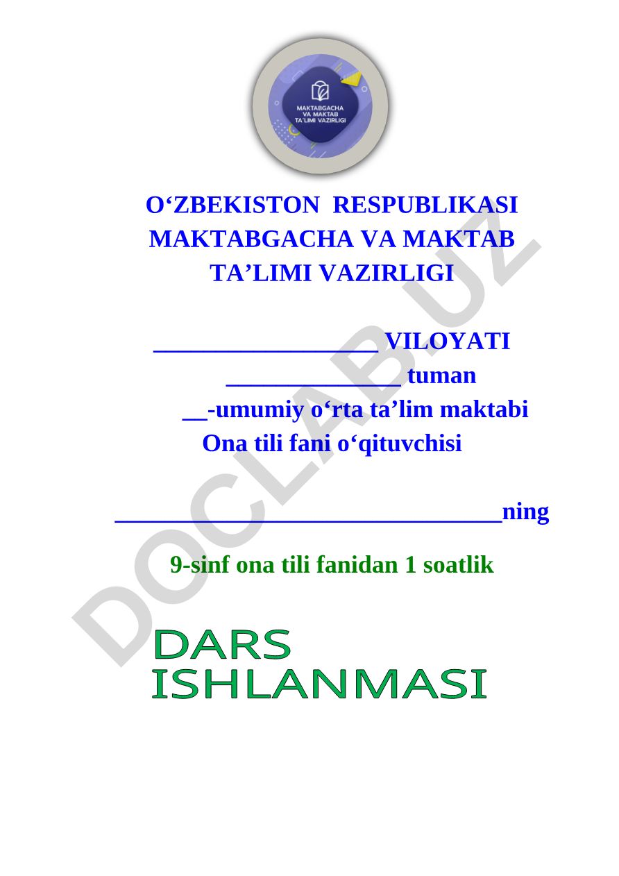Nuqta va vergulning ishlatilishi