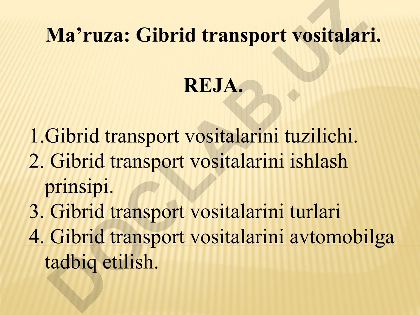 Gibrid transport vositalari
