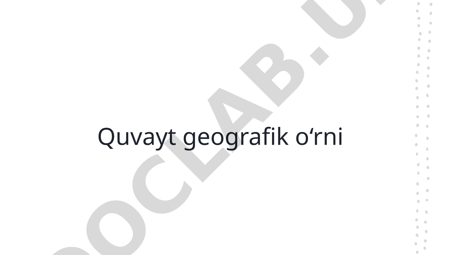 Kuvayt geografiyasi taqdimoti