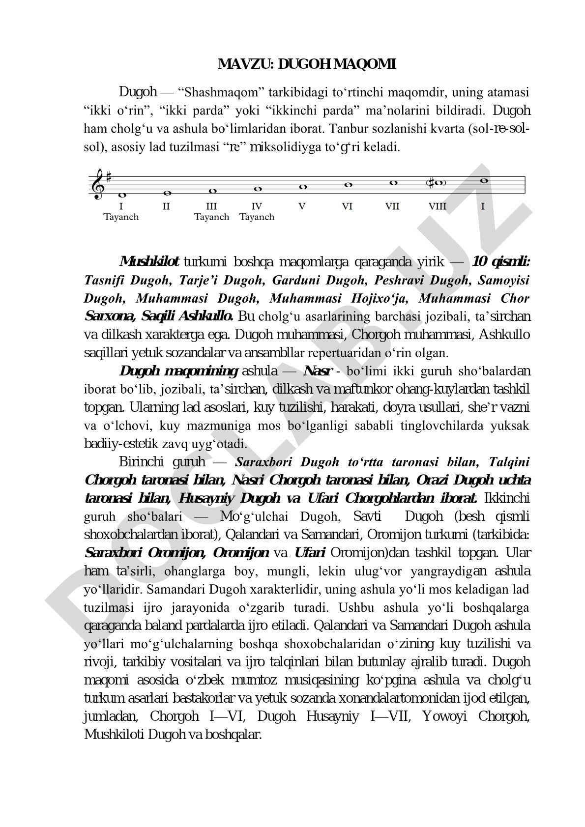 Dugoh maqomi