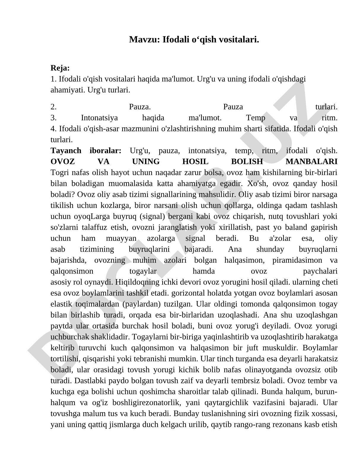 Ifodali o‘qish vositalari