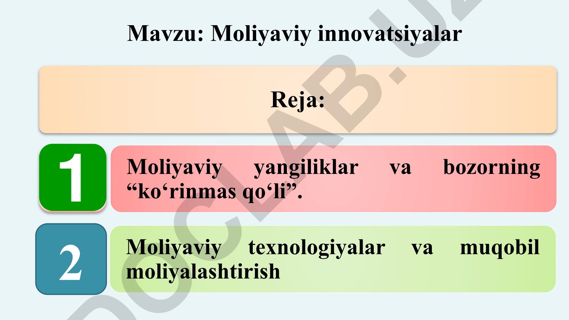 Moliyaviy innovatsiyalar