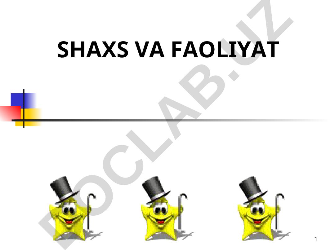 Shaxs va faoliyat: ijtimoiy tasirlar, motivatsiya va rivojlanish