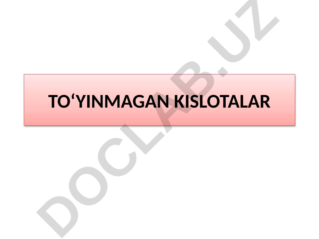 To‘yinmagan bir asosli kislotalar: tuzilishi, xossalari va olinish usullari