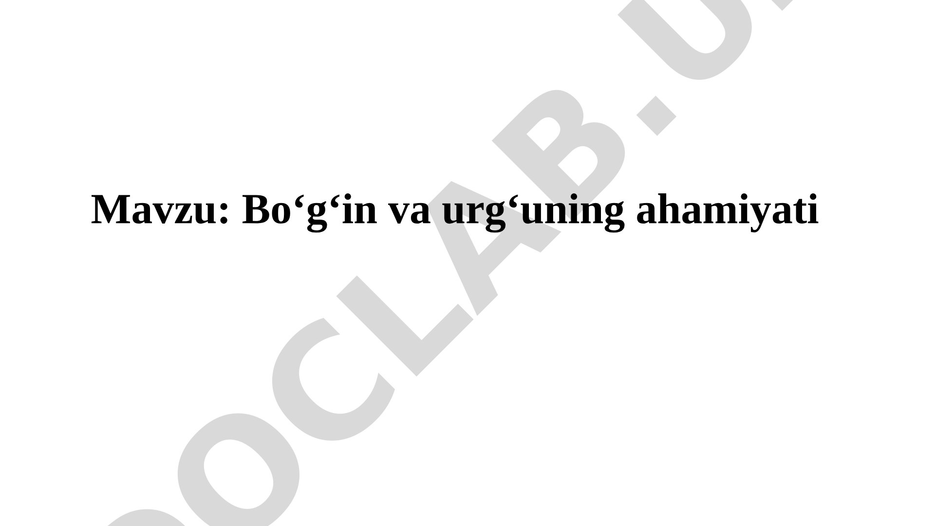 Bo‘g‘in va urg‘uning ahamiyati