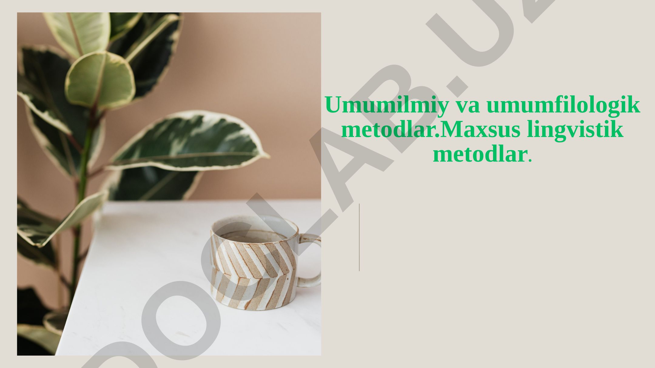 Lingvistik metodlar: umumilmiy, umumfilologik va maxsus usullar