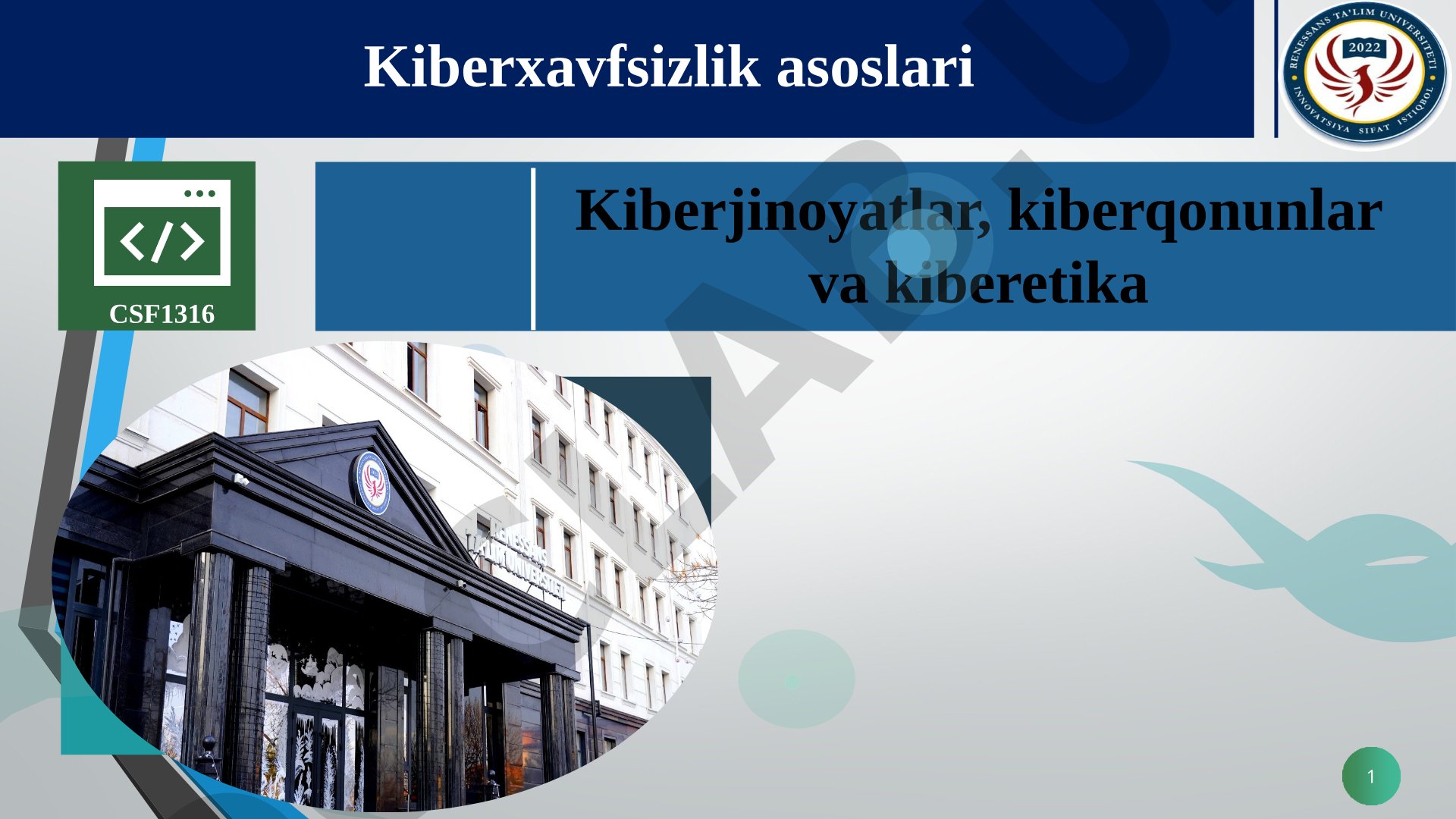 Kiberjinoyatlar haqida taqdimot