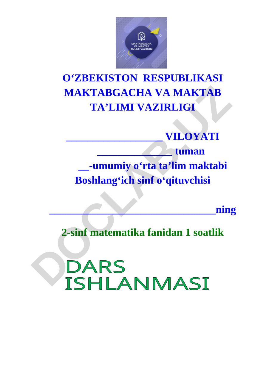 2 sonini ko'paytirish va 2 ga ko'paytirish