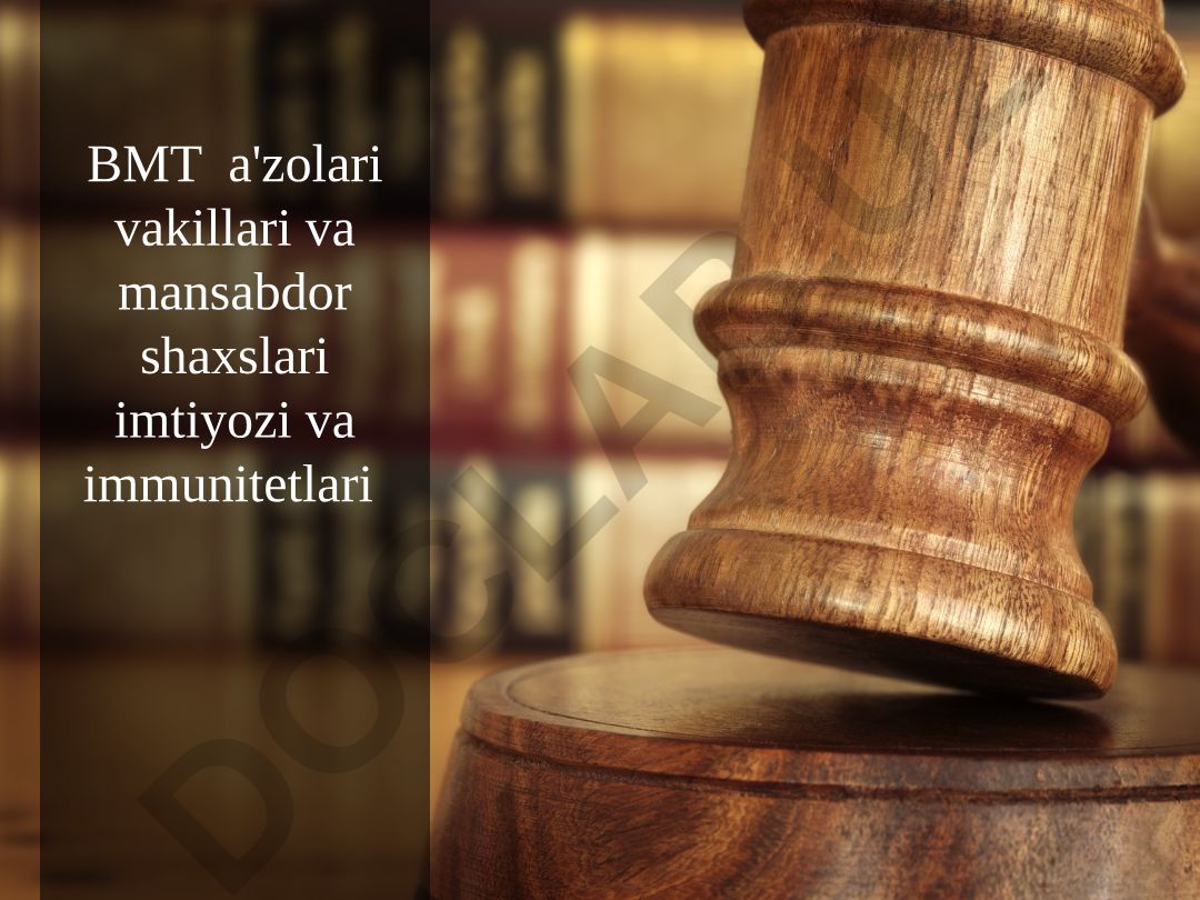 Birlashgan Millatlar Tashkilotining imtiyozlari va immunitetlari