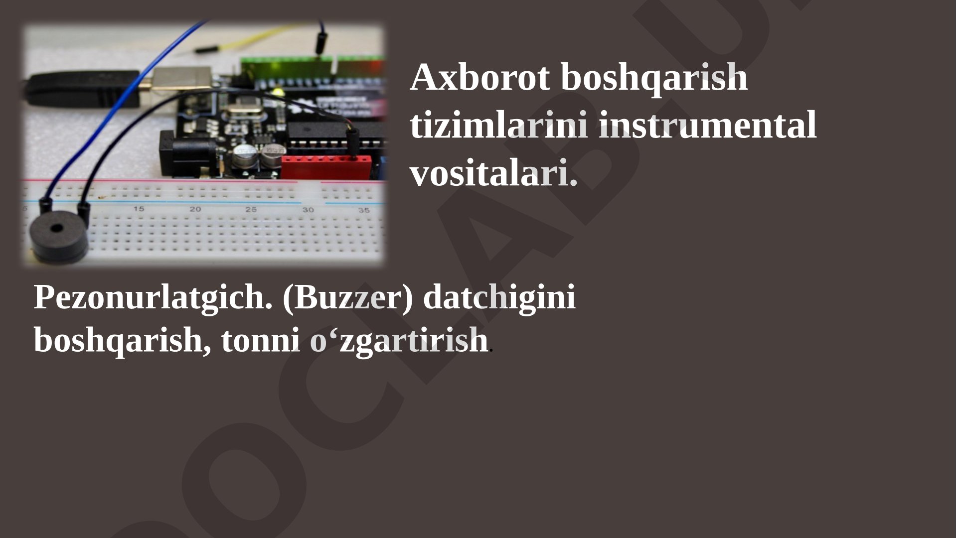 Piezoelektrik emitentlar taqdimoti
