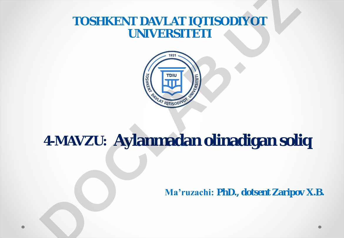 Aylanmadan olinadigan soliq