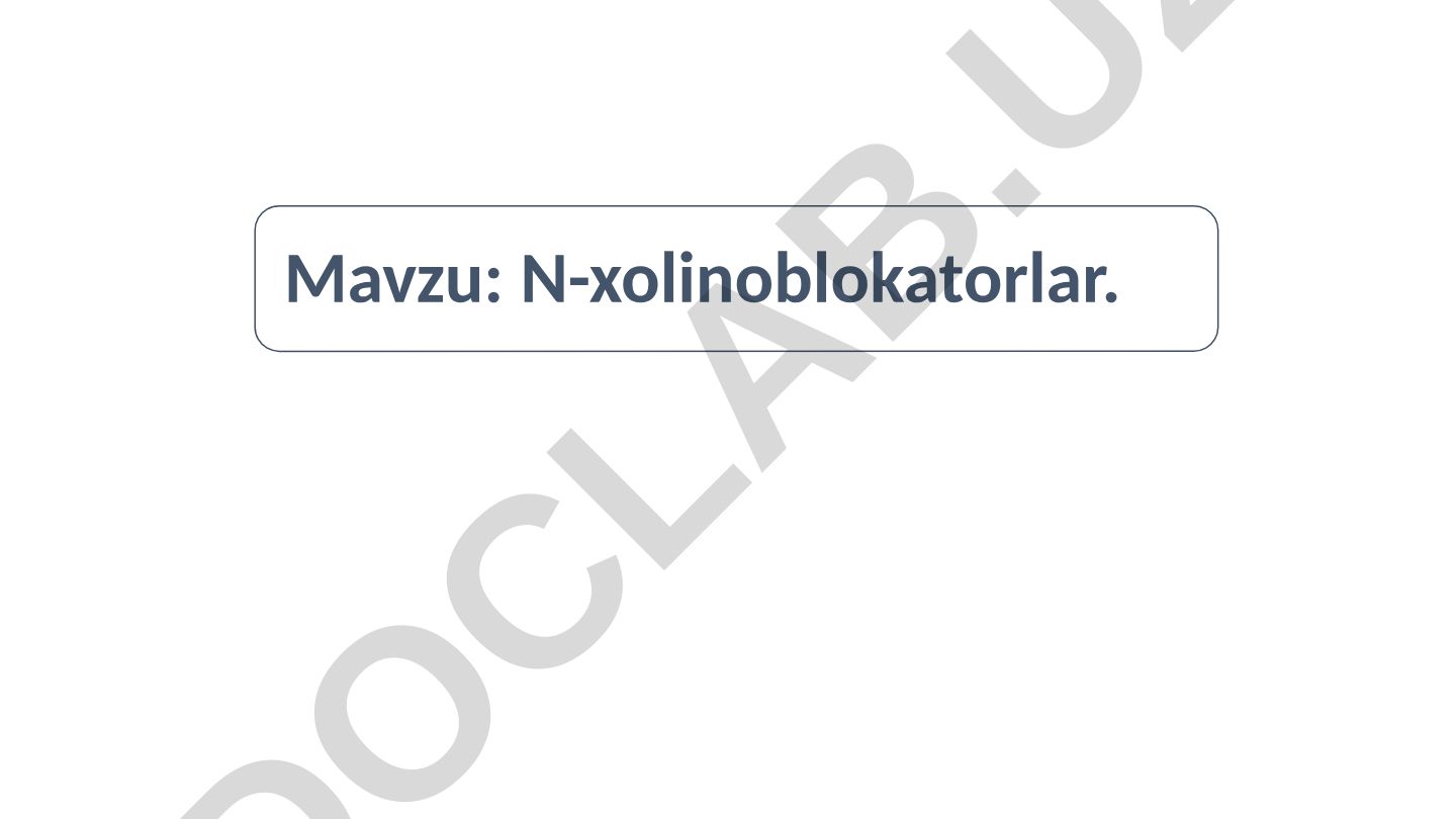 N-xolinoblokatorlar