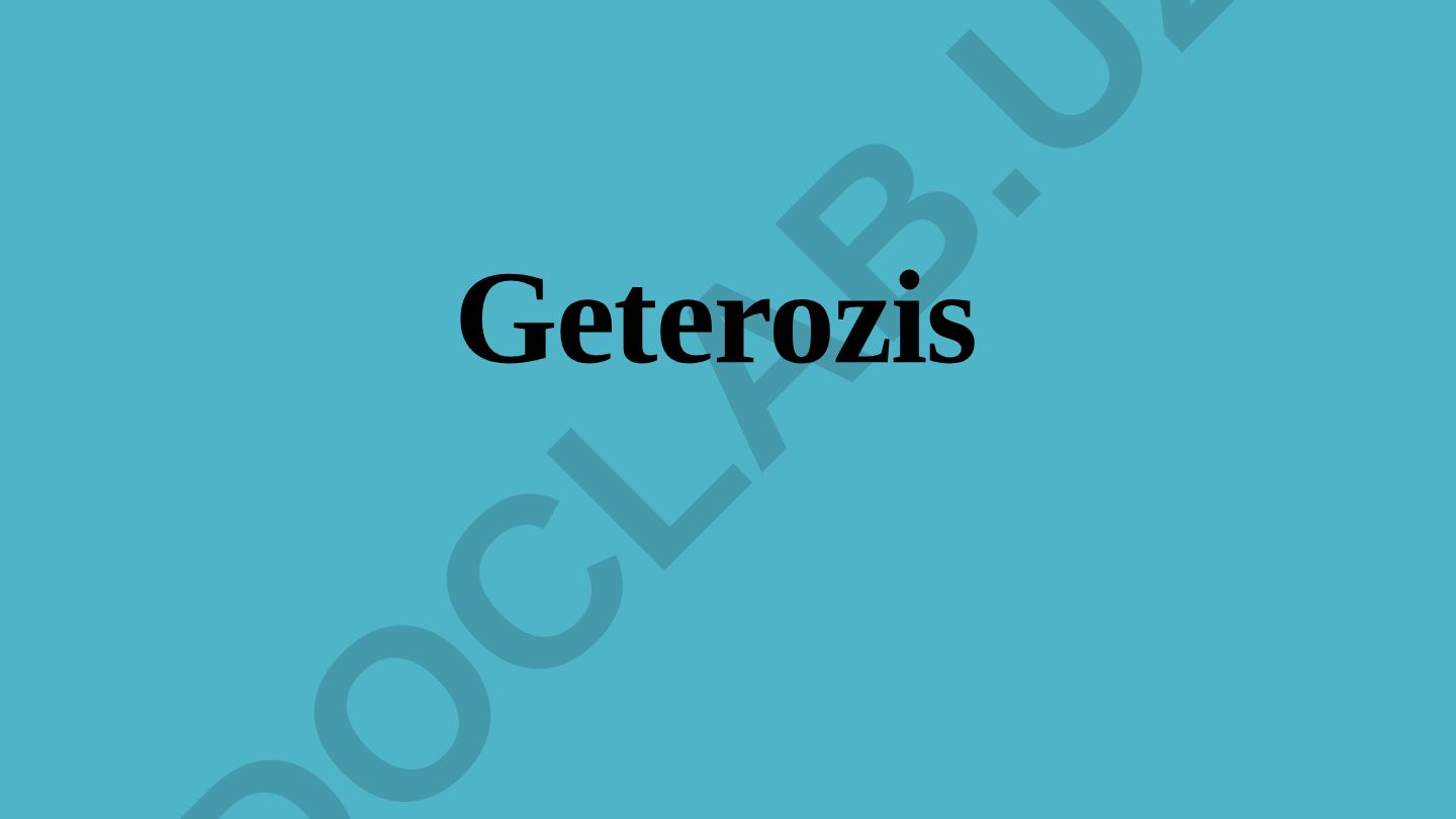 Geterozis tushunchasi, biologik mexanizmlari va qishloq xo'jaligida qo'llanilishi