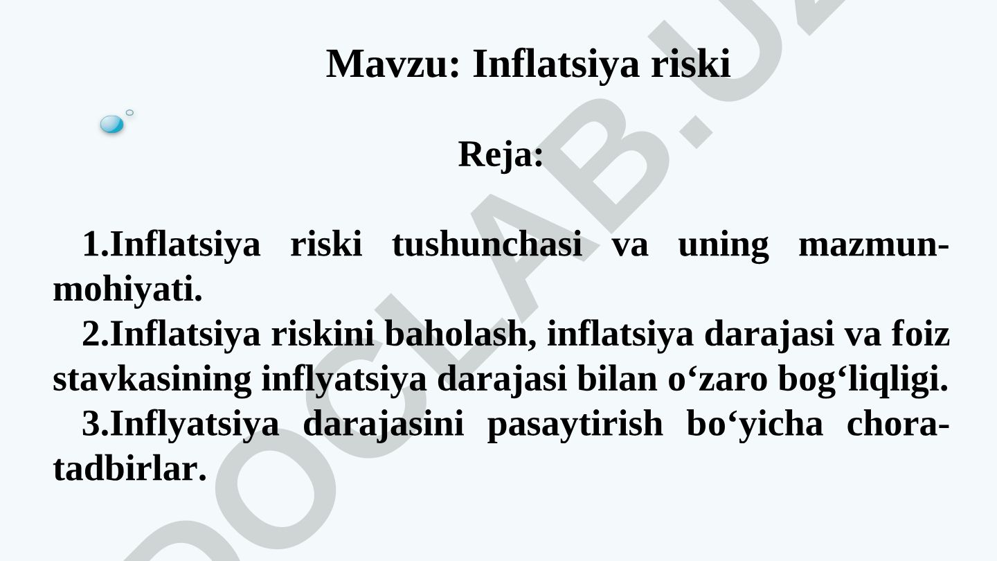 Inflatsiya riski