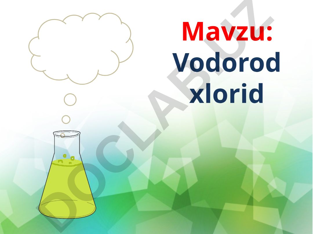 Vodorod xlorid va xlorid kislota
